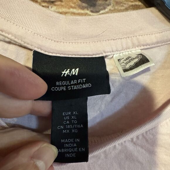 The Simpsons Krusty Clown H&M XL T-Shirt Men's Pink #FAN-DALISM Skater Y2K Tee - Picture 3 of 9